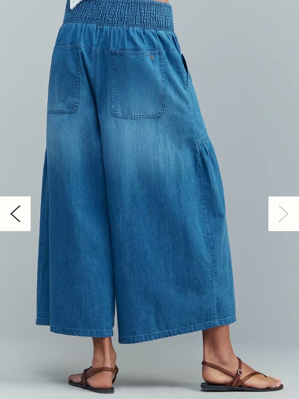 Pilcro Reese Wide-Leg Pull-On Jeans Sold Out Online Medium NWT - Picture 4 of 11